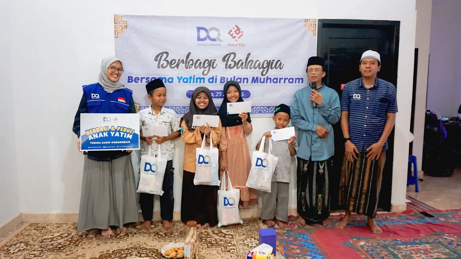 Momentum Penutup Muharram, DQ Tebar Kebaikan Lewat Santunan Yatim