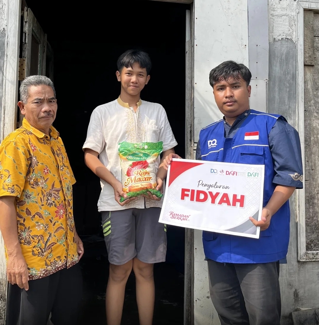 Amanah Tersampaikan, DQ Salurkan Fidyah kepada Warga Desa Sarirogo, Sidoarjo