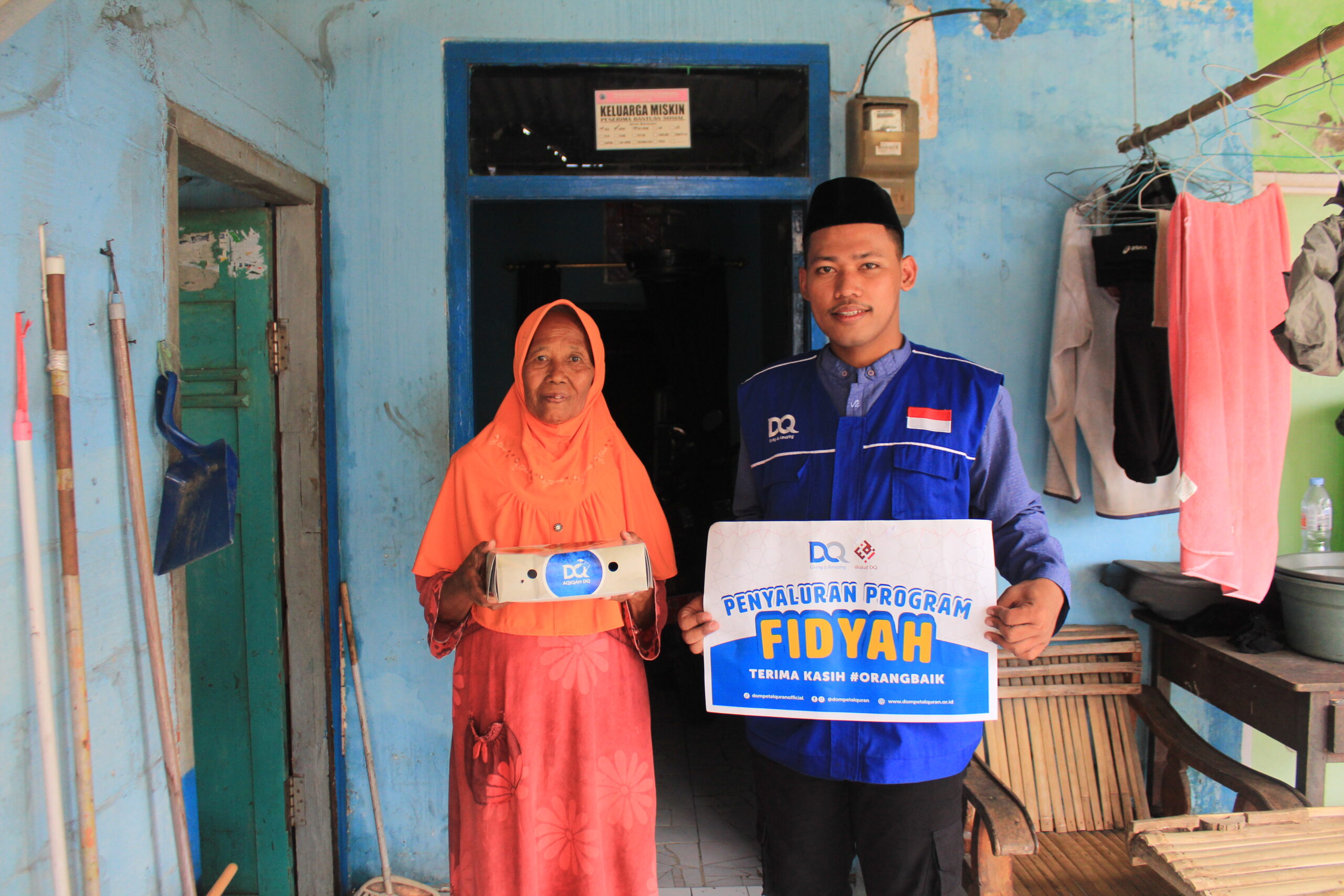 Ukir Senyum Dhuafa Mojokerto, DQ Salurkan 100 Paket Fidyah di Kecamatan Mojoanyar dan Magersari