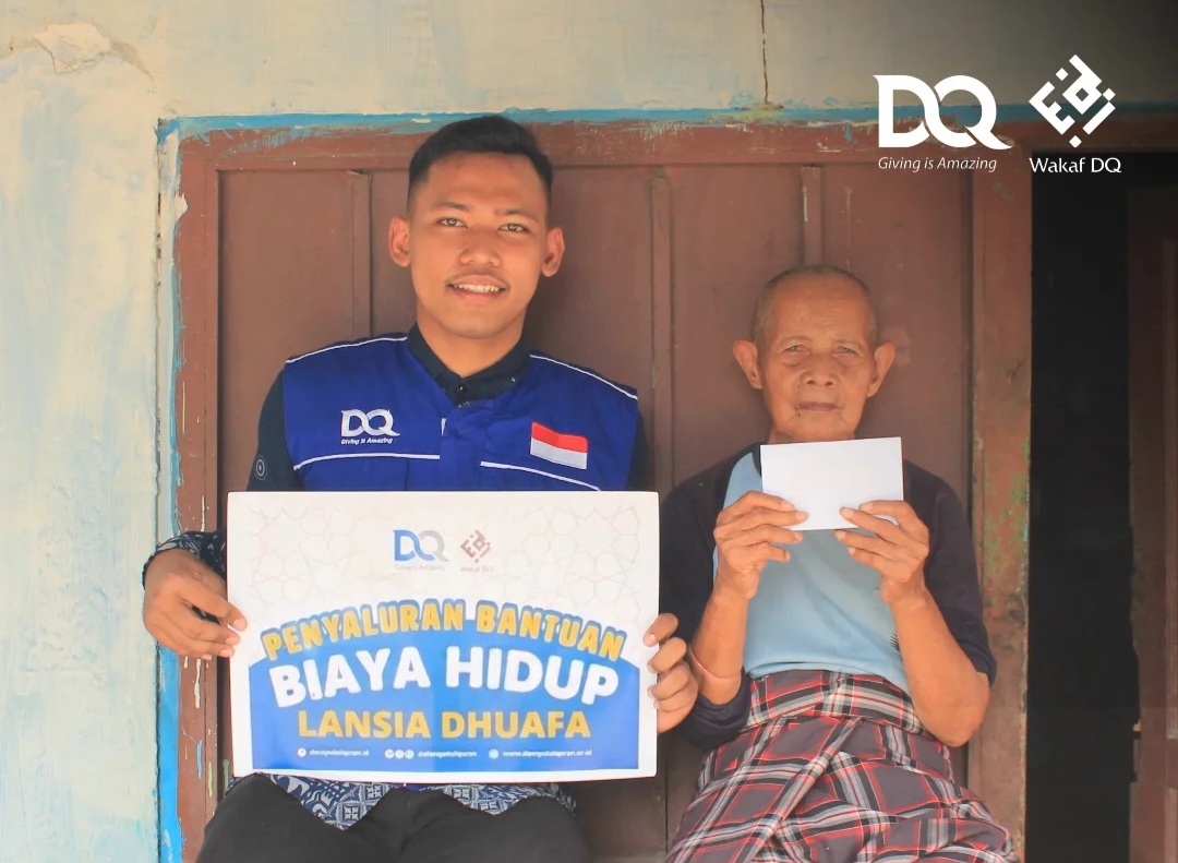 DQ Salurkan Bantuan Biaya Hidup untuk Pak Satimin di Ngoro, Mojokerto