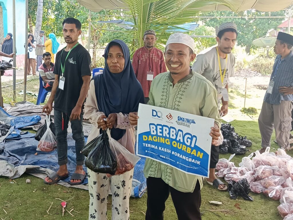 Kuatkan Kepedulian di Indonesia Timur, LAZNAS DQ Distribusikan Hewan Qurban di Alor NTT