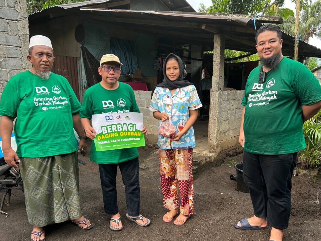 Syiarkan Islam kepada Mualaf, DQ Salurkan Qurban di Bitung