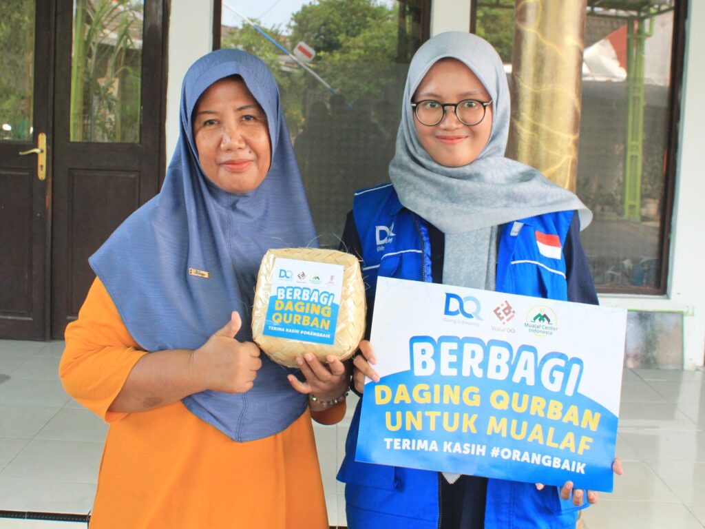 LAZNAS DQ Salurkan Amanah Qurban untuk Mualaf di Sidoarjo