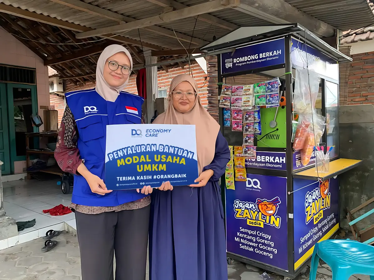 DQ Bantu Ibu Ida Bangkit dari Keterbatasan Lewat Rombong Berkah