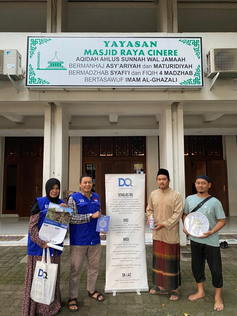 Jelang Ramadhan 1445 H, DQ Jakarta Bantu Prasarana Masjid Cinere