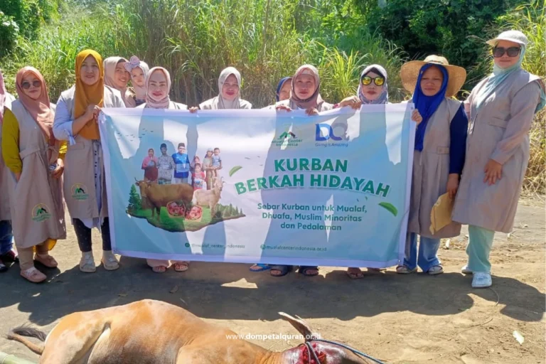 DQ Bersama Mualaf Center Indonesia Hadirkan Kebahagiaan Qurban Bagi Warga Daerah Pelosok Rawan Aqidah dan Pangan Desa Tanjung Merah, Kota Bitung