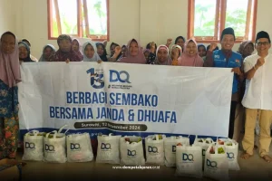 LAZ DQ Cab Gresik Berbagi Kepada Janda Lansia