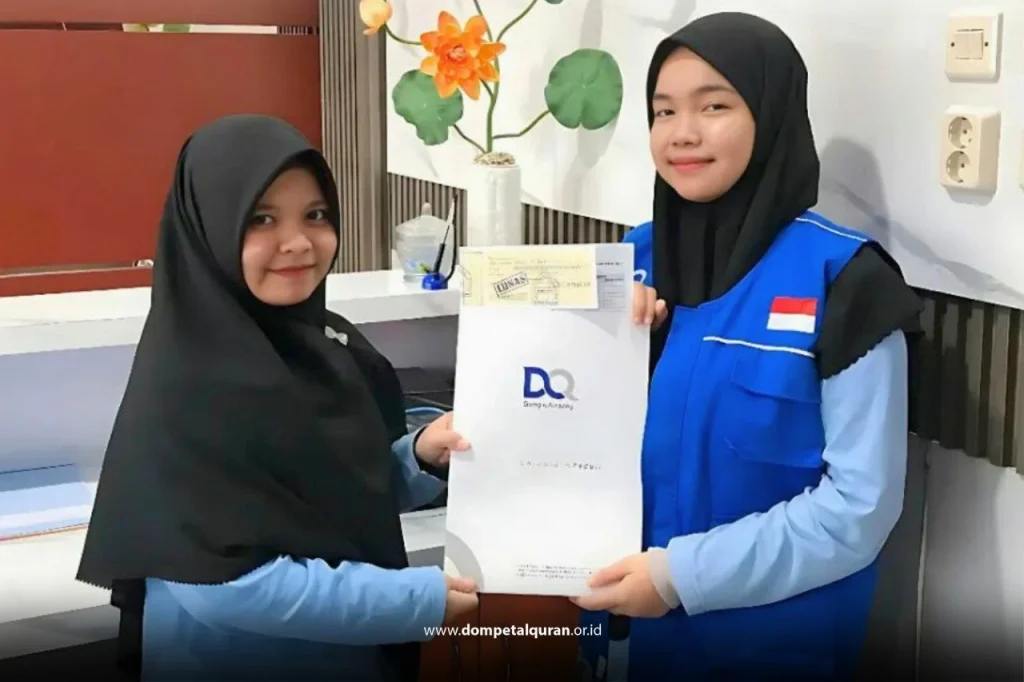 LAZ DQ Cabang HSU Serahkan Dana Beasiswa Pendidikan Untuk 22 Penghafal Al-Qur’an